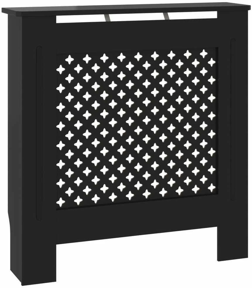 Radiatoriaus uždangalas, juodos spalvos, 78cm, MDF