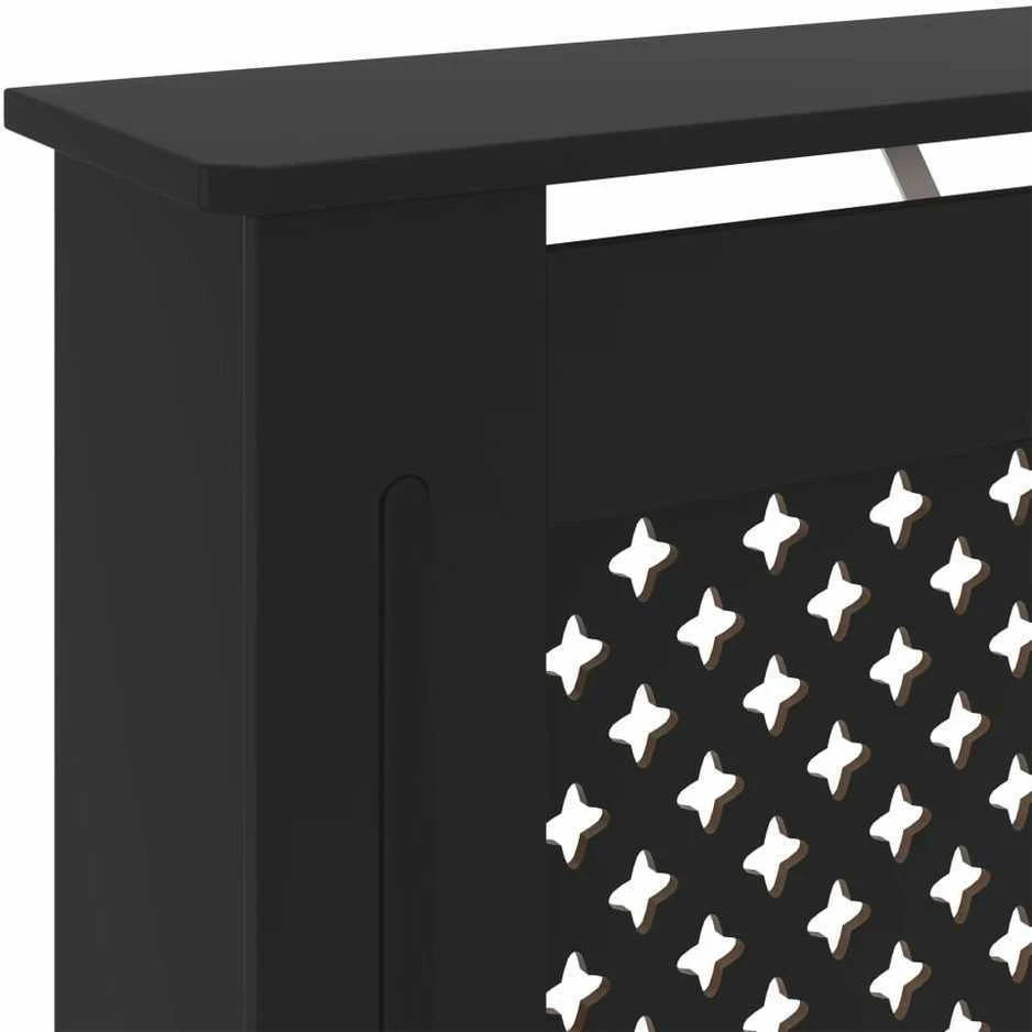 Radiatoriaus uždangalas, juodos spalvos, 78cm, MDF