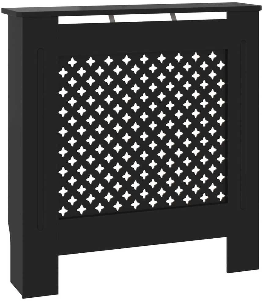 Radiatoriaus uždangalas, juodos spalvos, 78cm, MDF