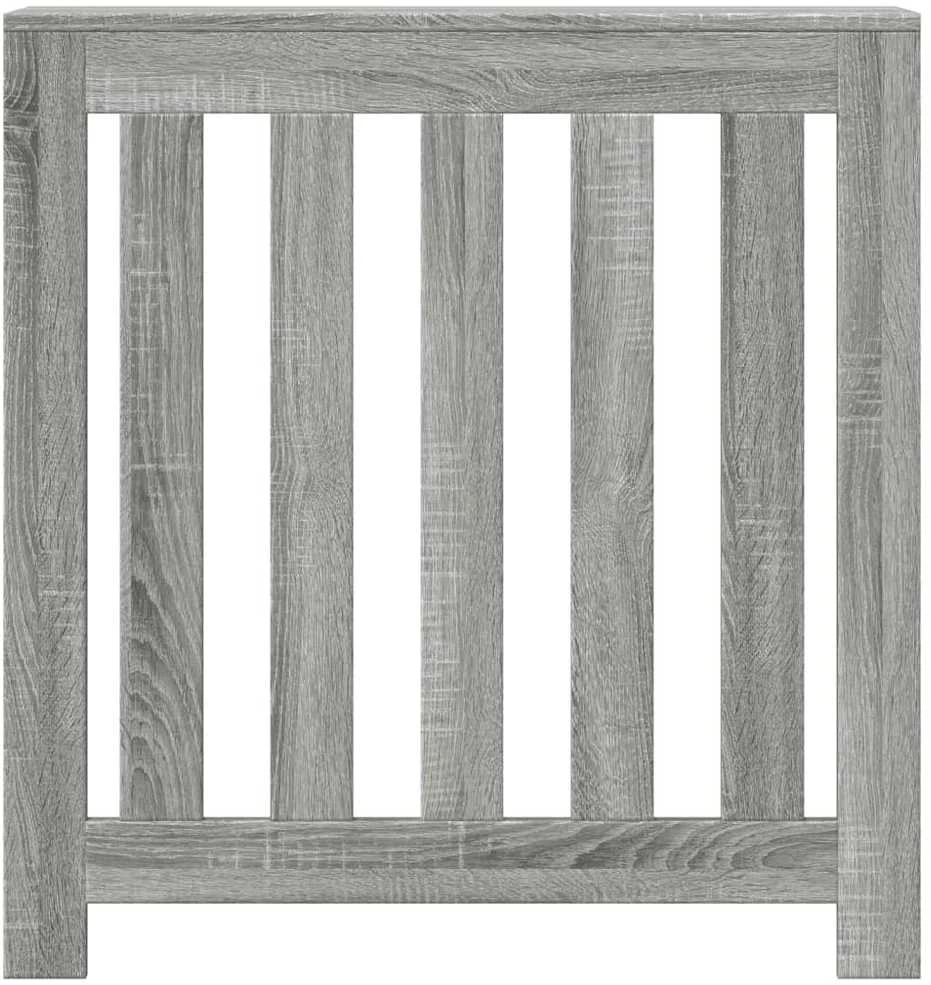 Radiatoriaus uždangalas, pilkas, 78x20x82cm, apdirbta mediena