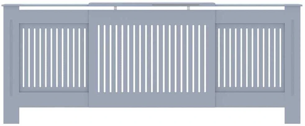 Radiatoriaus uždangalas, pilkos spalvos, 205cm, MDF