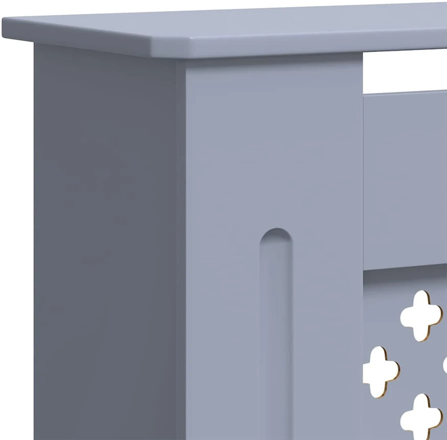Radiatoriaus uždangalas, pilkos spalvos, 205cm, MDF