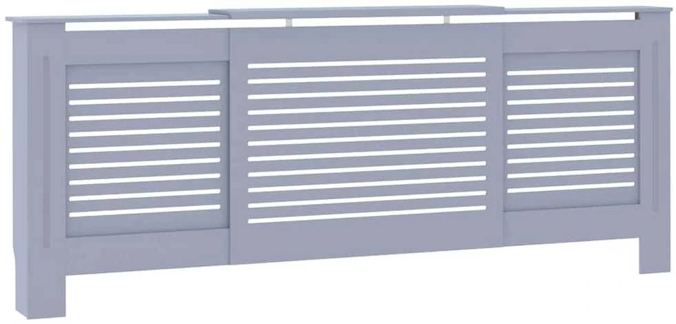 Radiatoriaus uždangalas, pilkos spalvos, 205cm, MDF