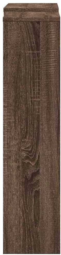 Radiatoriaus uždangalas, rudas, 205x21,5x83,5cm, mediena