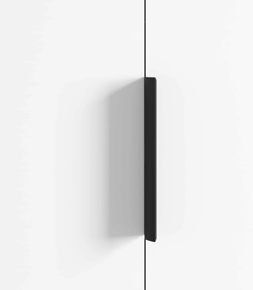 Rankena 2 vnt. Juoda 120 x 39.6 x 17 mm Aliuminis