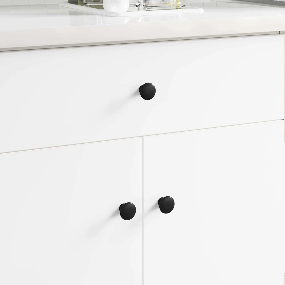 Rankena 2 vnt. Juoda Ø30 mm Aliuminis