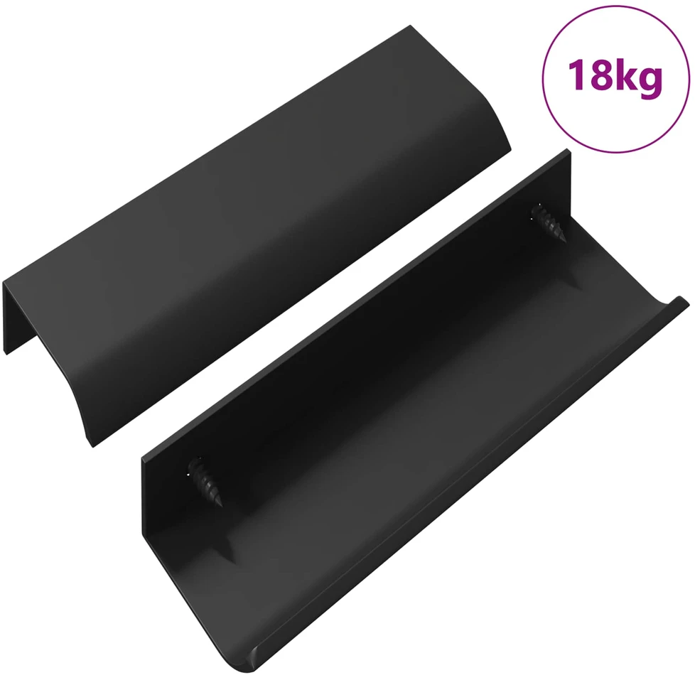 Rankena 725 vnt. Juoda 120 x 39.6 x 17 mm Aliuminis