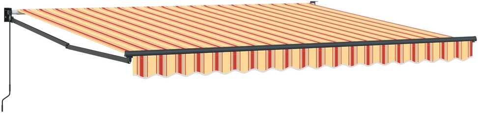 Ištraukiama markizė Geltona ir Oranžinė 400 × 300 cm