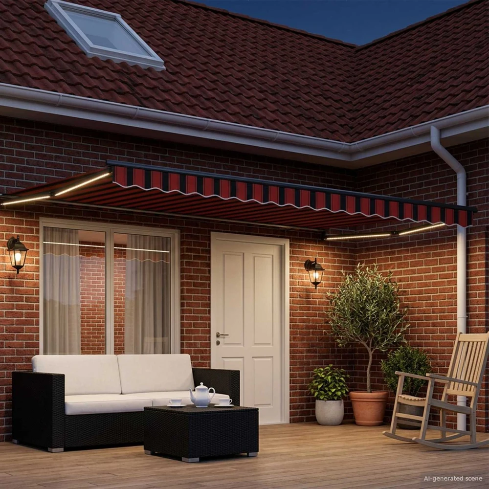 Rankinė ištraukiama markizė su LED 4,5 × 3 m