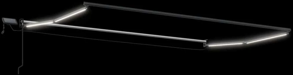 Rankinė ištraukiama markizė su LED 4 × 3 m