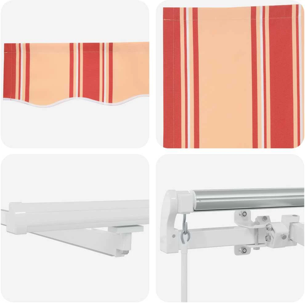 Ištraukiama markizė Geltona ir Oranžinė 350 x 250 cm