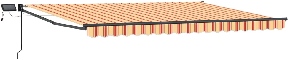 Rankinė ištraukiama markizė su LED Įvairiaspalvis 4,5 × 3 m
