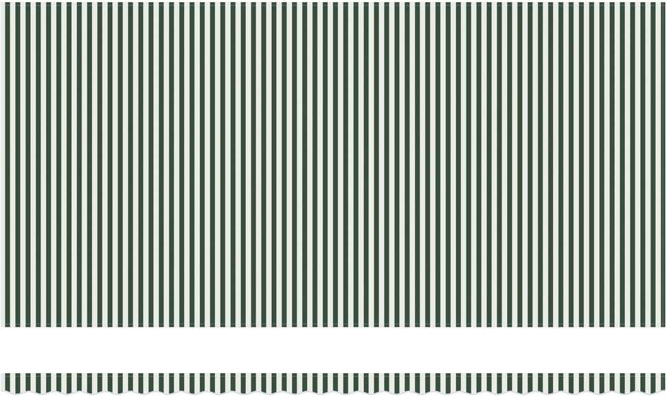 Ištraukiama markizė Žalia ir balta 600 × 350 cm