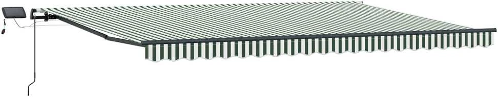 Ištraukiama markizė Žalia ir balta 500 × 300 cm