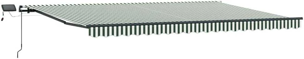 Ištraukiama markizė Žalia ir balta 500 × 300 cm
