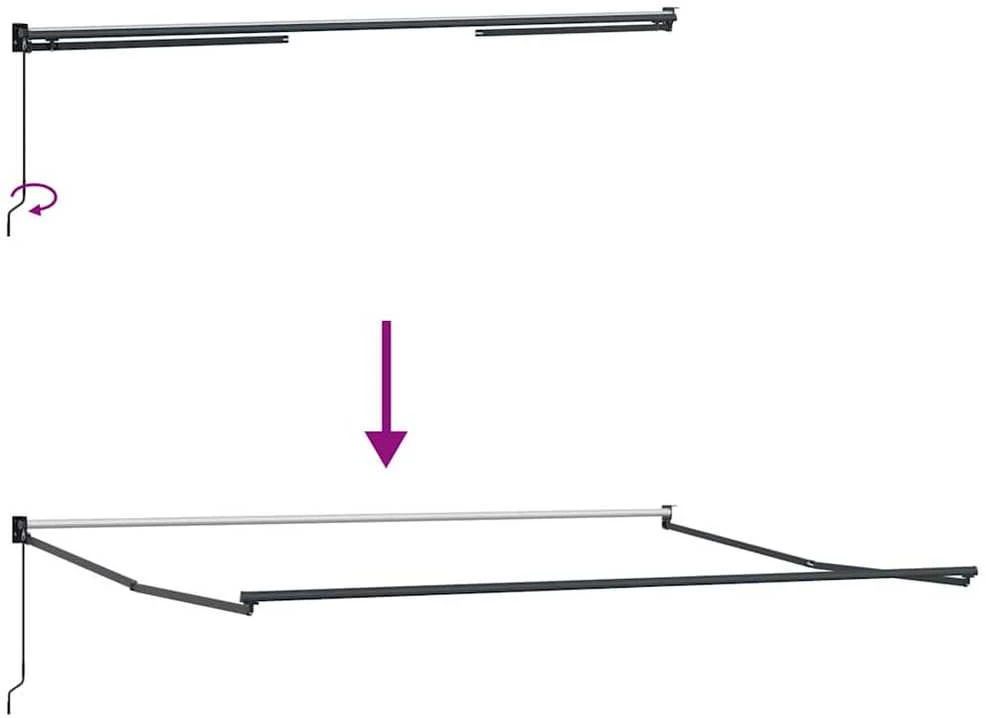 Ištraukiama markizė Įvairiaspalvis 400 × 300 cm