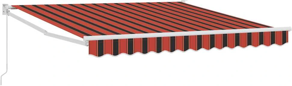 Ištraukiama markizė Oranžinė ir ruda 350 x 250 x 165 cm
