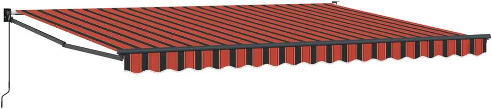 Ištraukiama markizė Oranžinė ir ruda 450 x 300 x 165 cm