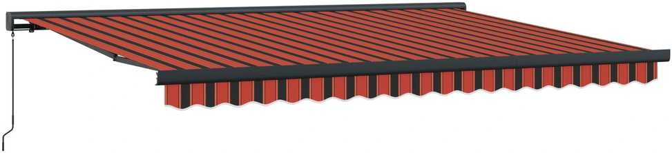Ištraukiama markizė Raudona ir Juoda 450 × 300 cm