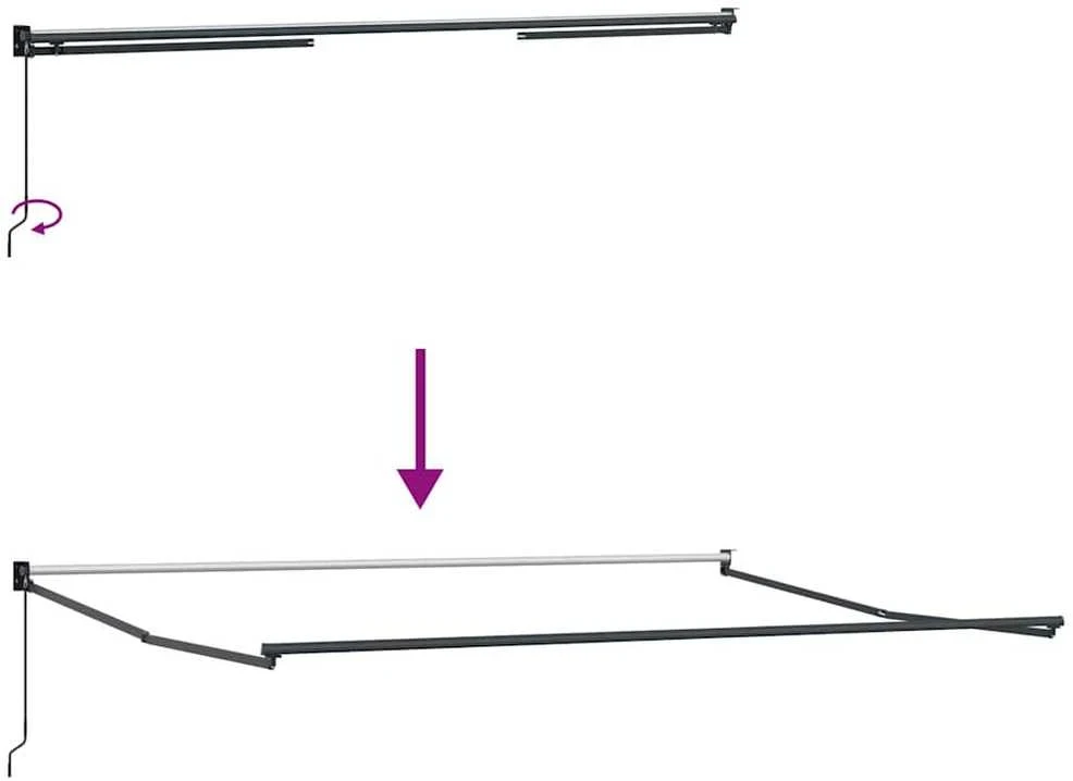 Ištraukiama markizė Oranžinė ir ruda 400 × 300 cm