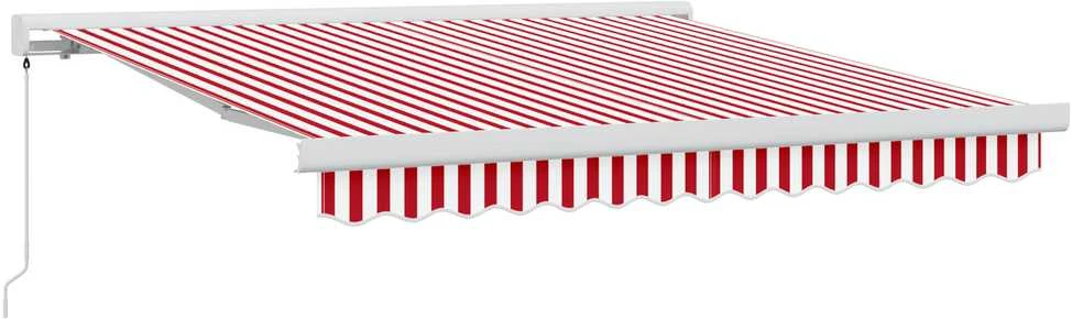 Ištraukiama markizė Raudona ir balta 300 x 250 cm