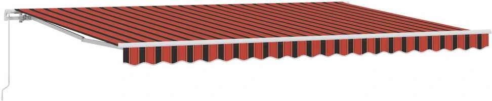 Ištraukiama markizė Oranžinė ir ruda 500 × 350 cm