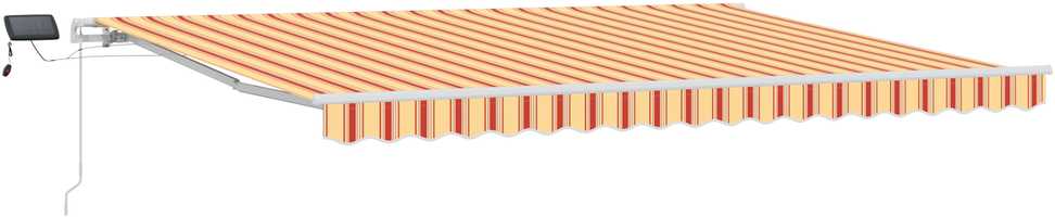 Ištraukiama markizė Geltona ir Oranžinė 450 × 350 cm