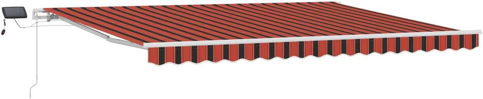 Ištraukiama markizė oranžinė ir ruda 450 × 350 cm