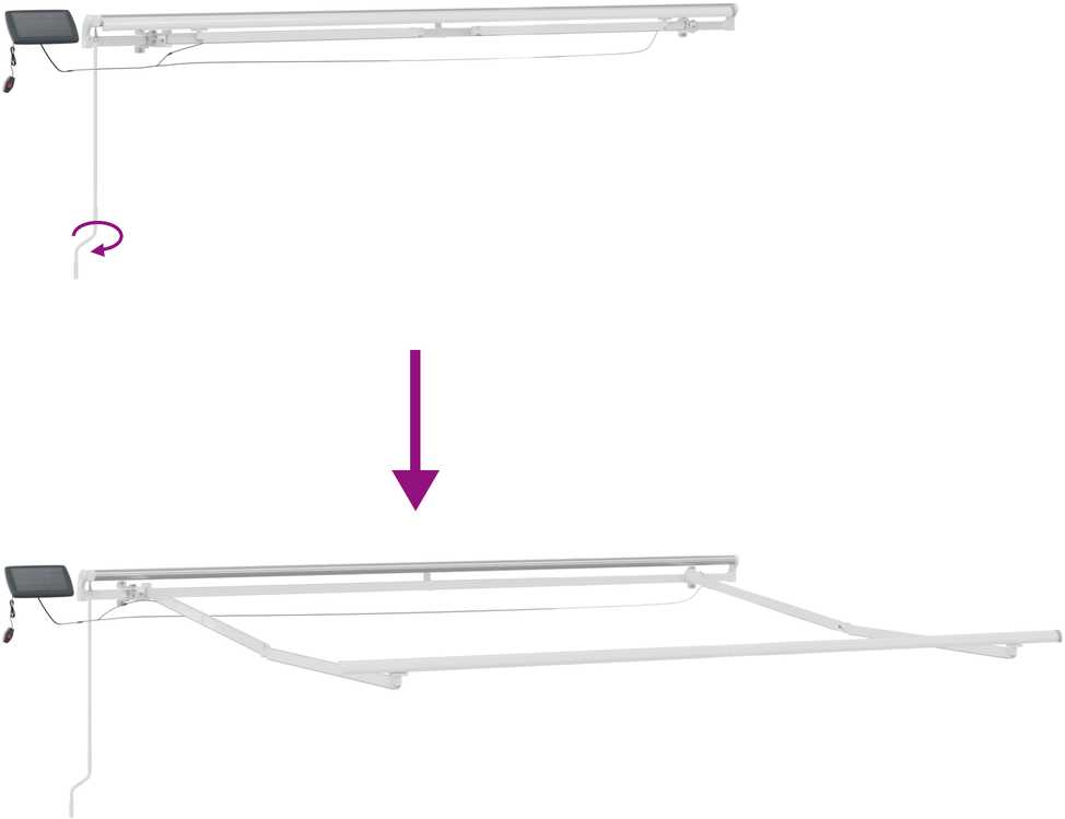 Ištraukiama markizė Raudona ir balta 300 x 250 cm
