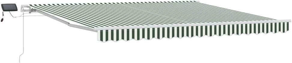Ištraukiama markizė Žalia ir balta 400 × 300 cm