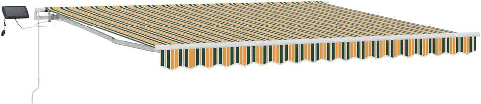 Ištraukiama markizė Žalia ir geltona 400 × 300 cm