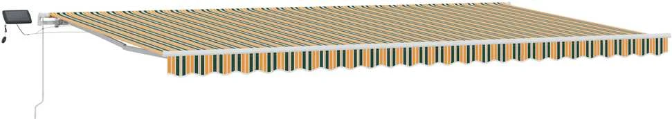 Ištraukiama markizė Žalia ir geltona 600 × 300 cm