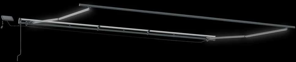 Ištraukiama markizė Žalia ir balta 600 × 300 cm