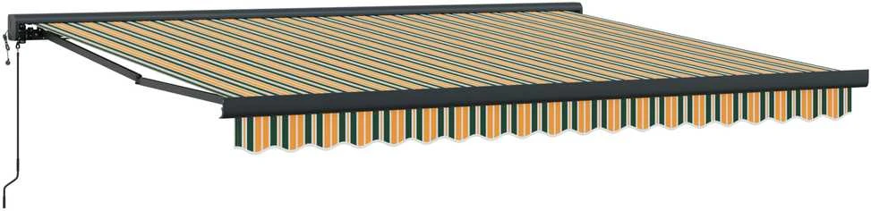 Ištraukiama markizė Žalia ir balta 400 × 350 cm