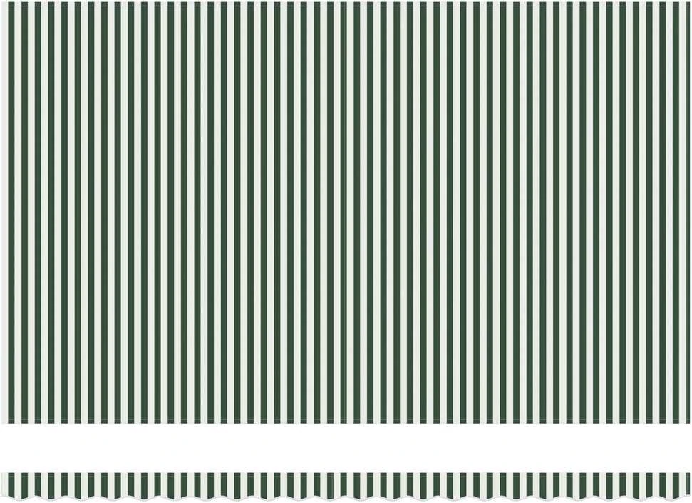 Ištraukiama markizė Žalia ir balta 500 × 300 cm