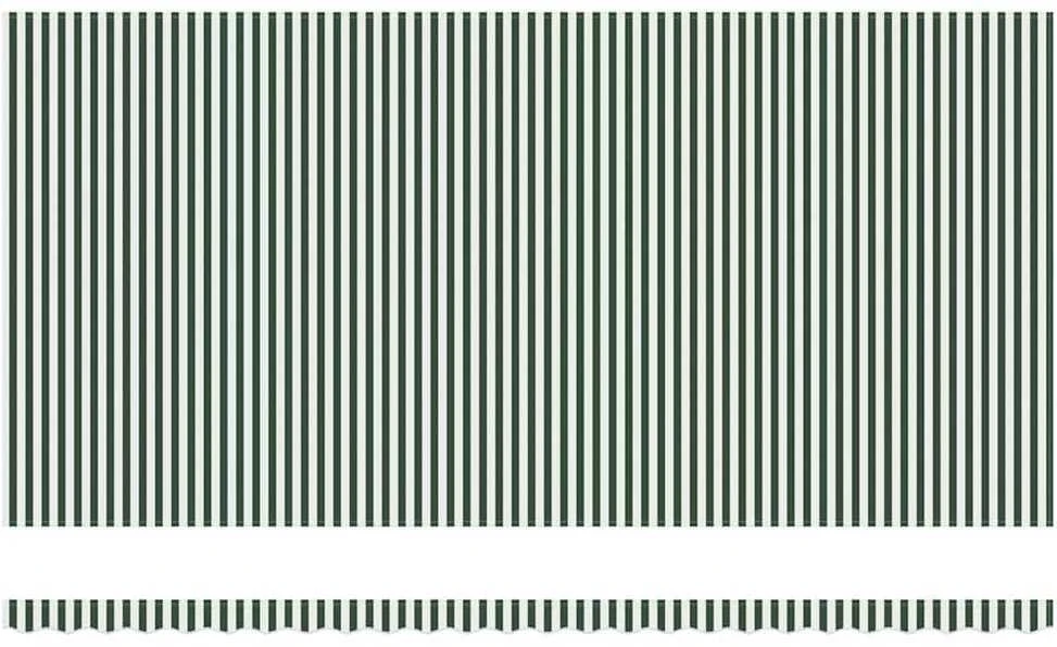 Ištraukiama markizė Žalia ir balta 600 × 300 cm