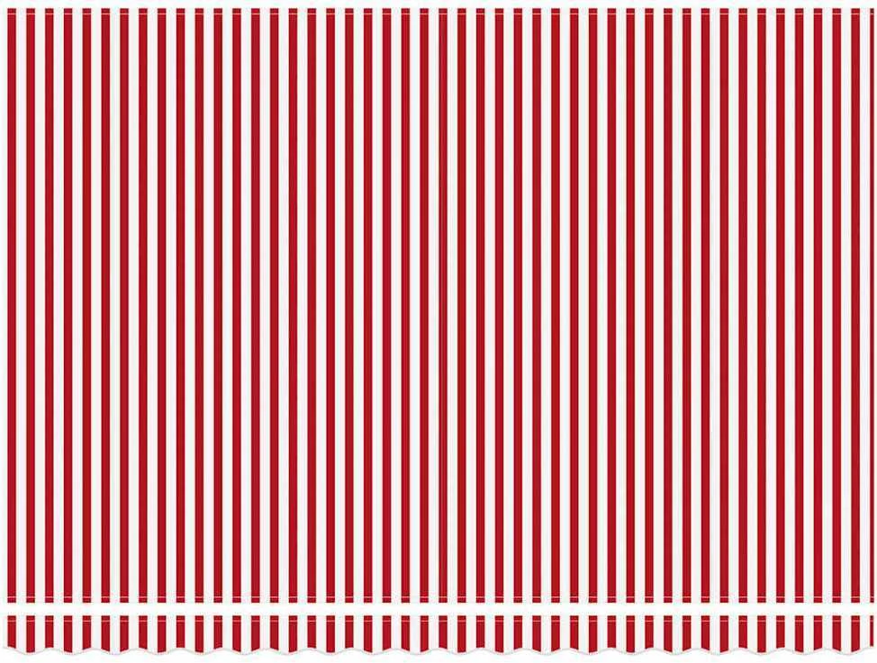 Ištraukiama markizė Raudona ir balta 450 × 350 cm