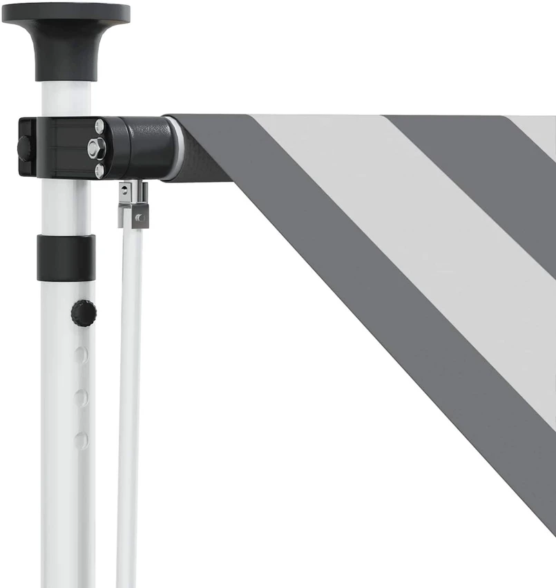 Rankinė sulankstoma markizė Antracito ir baltos 150 cm