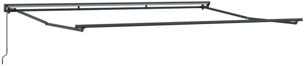 Rankinė sulankstoma markizė Antracito ir baltos 4,5 × 3,5 m