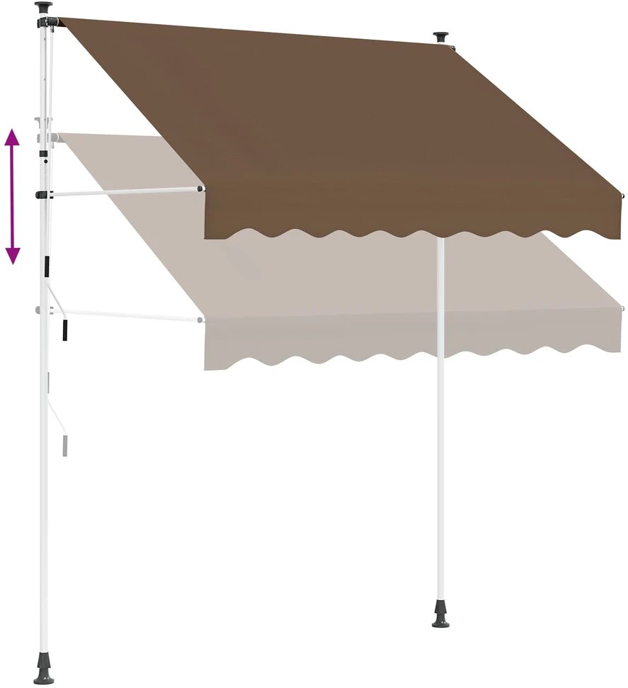 Rankinė sulankstoma markizė Taupe 100 cm