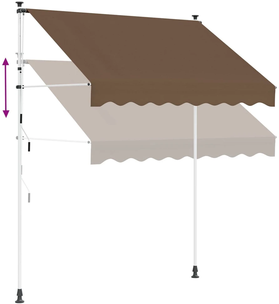Rankinė sulankstoma markizė Taupe 200 cm