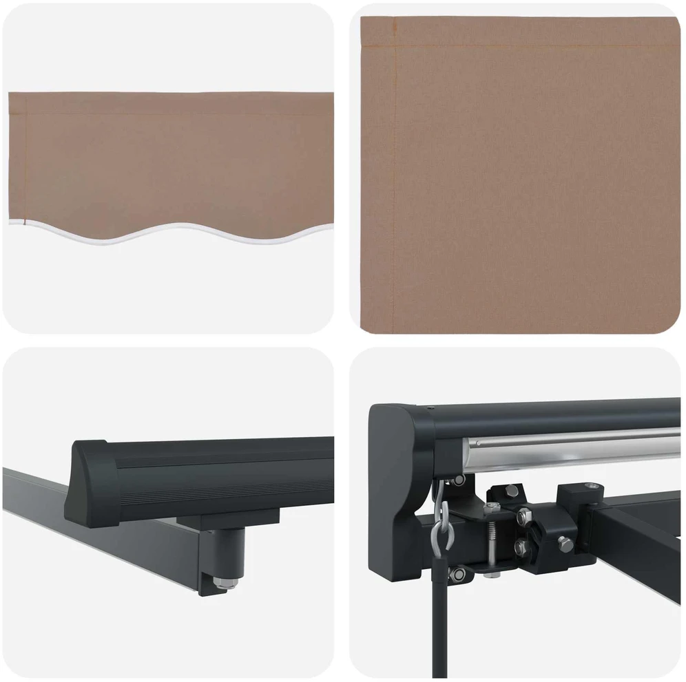 Rankinė sulankstoma markizė Taupe 3,5 x 2 m