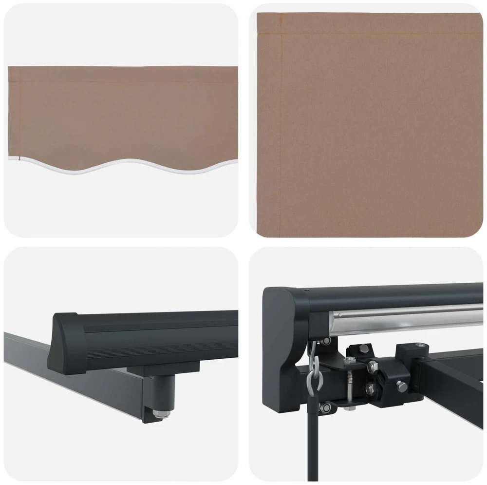Rankinė sulankstoma markizė Taupe 3,5 x 2 m