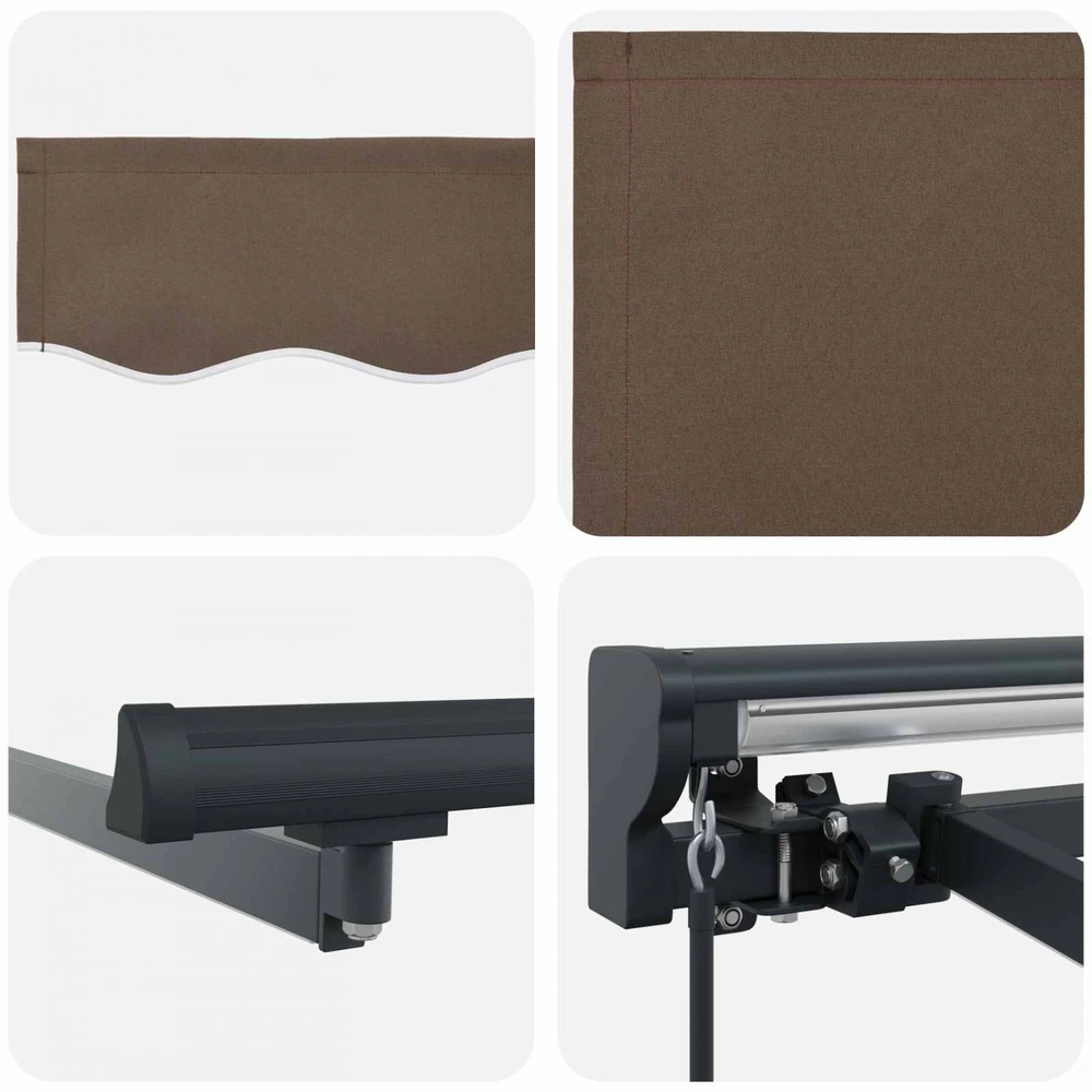 Rankinė sulankstoma markizė Taupe 4 × 3,5 m