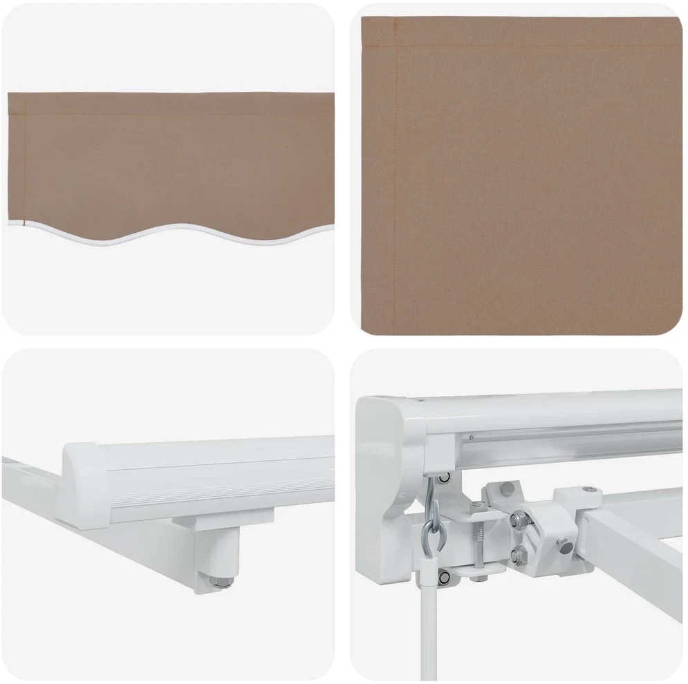 Rankinė sulankstoma markizė Taupe 4,5 × 3 m