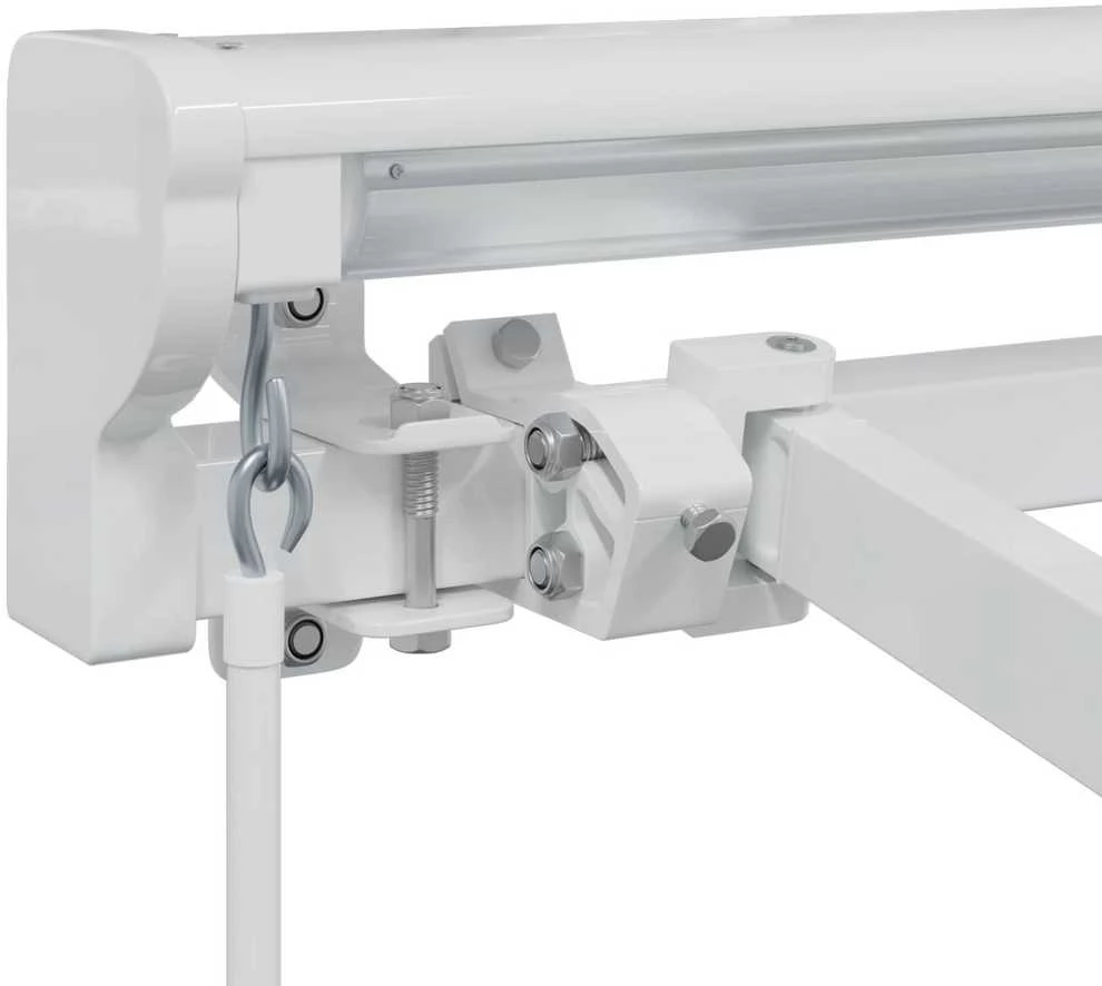 Rankinis markizės rėmas Reguliuojamas Baltas 4,5 × 3 m Plienas