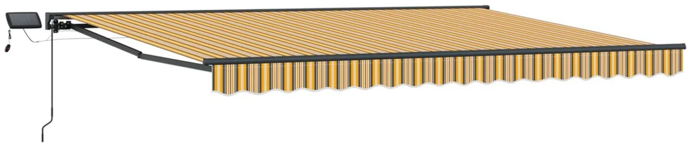 Rankinis markizės rėmas su LED 4,5 × 3,5 m