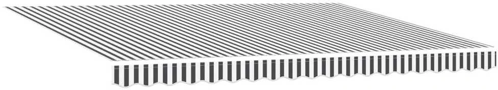 Rankinis markizės rėmas su LED Antracito ir baltos 4,5 × 3,5 m