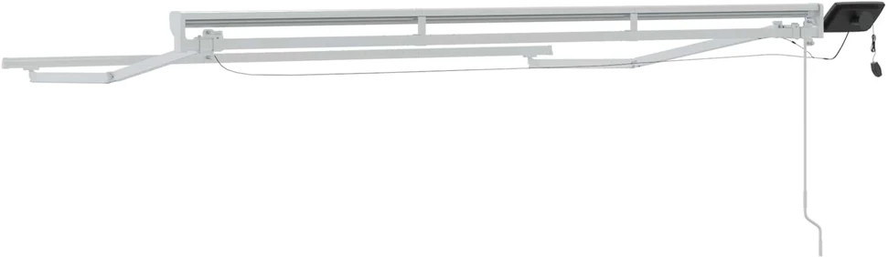 Manual Awning Frame with Solar LED 3,5 x 2 m Balta