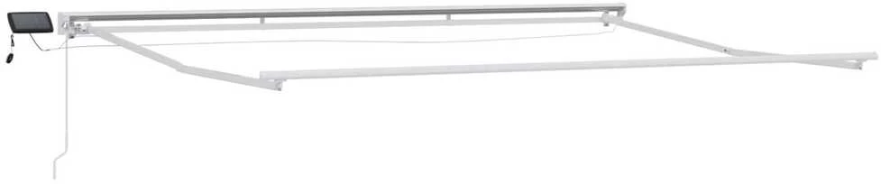 Rankinis markizės rėmas su LED Kremas ir balta 4,5 × 3,5 m